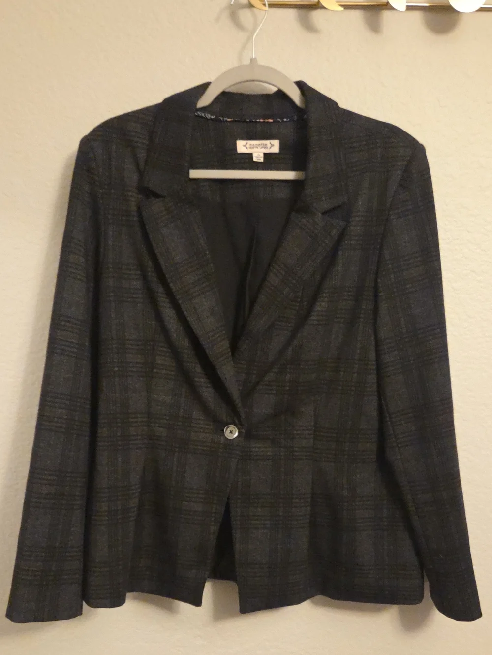 Plaid Womens Blazer